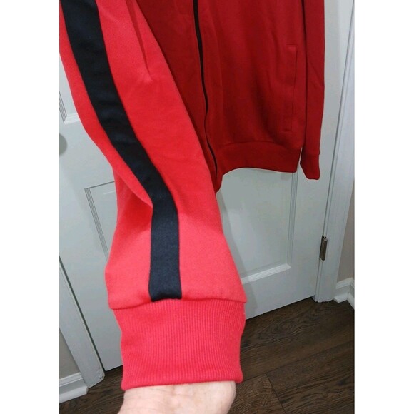 Men's Puma Red Black Full Zip Track Jacket Size 3XL Fall Spring Everyday Comfort - Picture 7 of 16